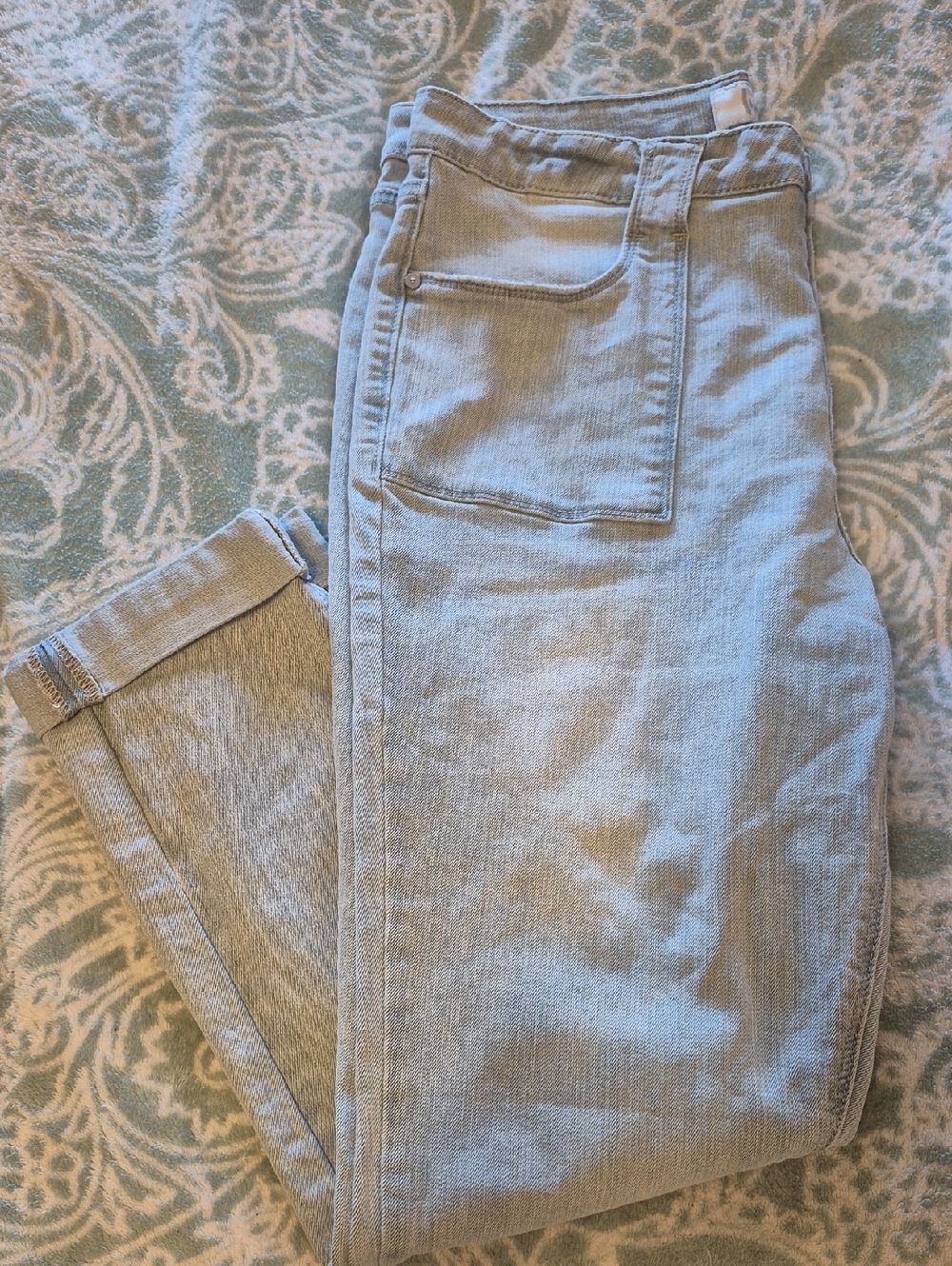 Indigo Rein Light Blue Cropped Ankle Jeans